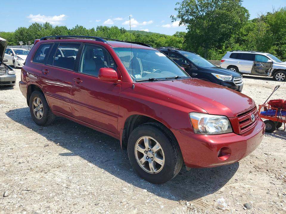 2007 Toyota Highlander VIN JTEEP21A170231712 COPART salvage auction — REAR END, Ma - Cert Of Title-Reconstrctd Coll, sold $775 on 2026-07-15 (photo 4)