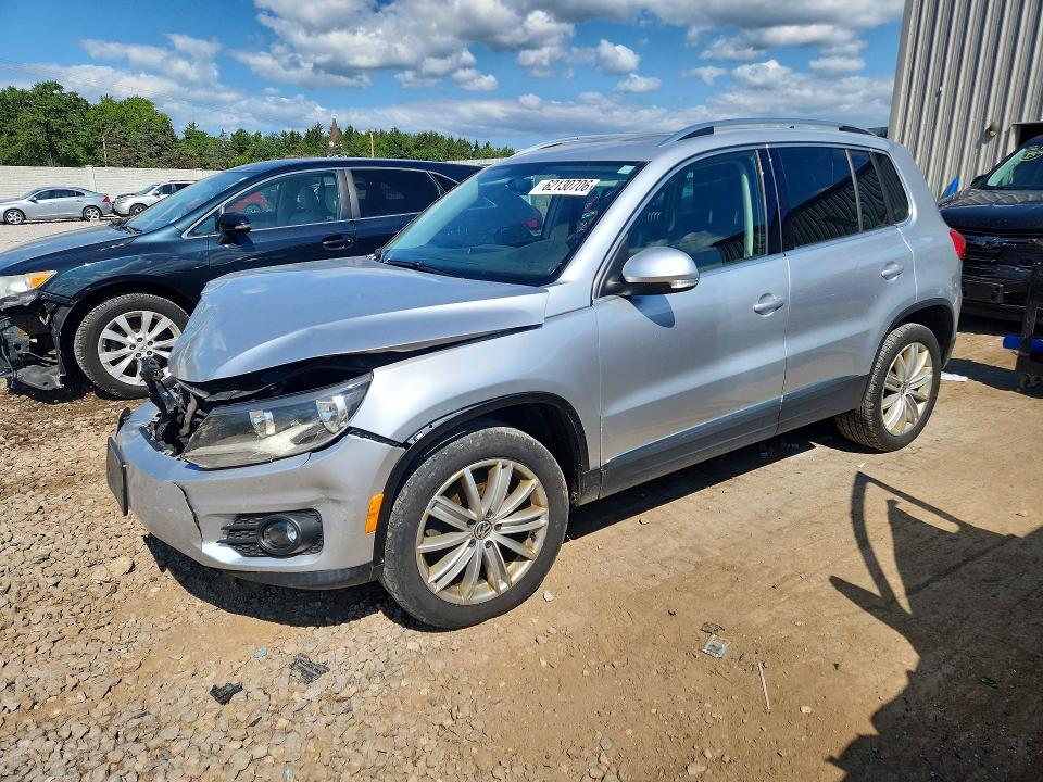2015 Volkswagen Tiguan VIN WVGBV7AX6FW106100 COPART salvage auction — FRONT END, Wi - Junked Vehicle Bill Of Sale, sold $425 on 2026-08-17 (photo 1)