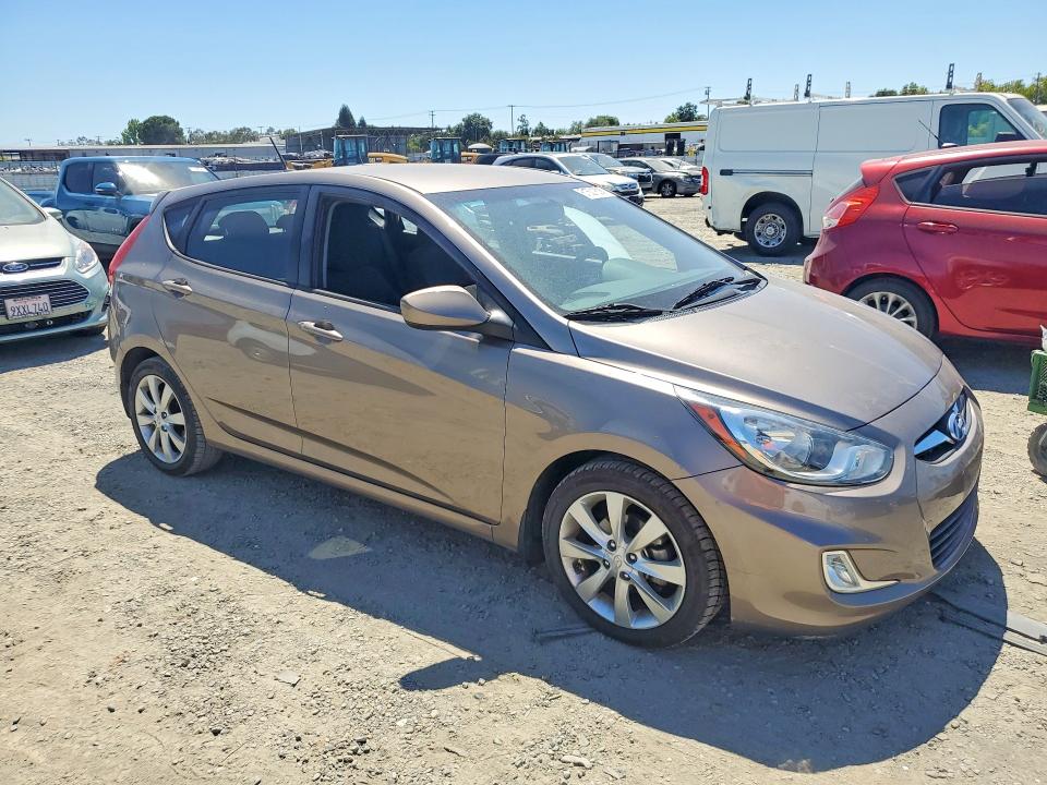 2012 Hyundai Accent VIN KMHCU5AE1CU017665 COPART salvage auction — SIDE, Ca - Salvage Certificate, sold $850 on 2026-07-23 (photo 4)