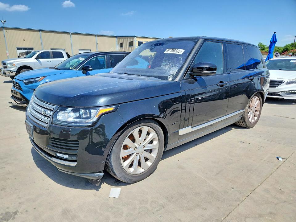 2017 Land rover RANGE ROVER VIN SALGS2FV1HA359492 COPART salvage auction — MECHANICAL, TX - CERTIFICATE OF TITLE (P), sold $350 on 2026-07-30 (photo 1)