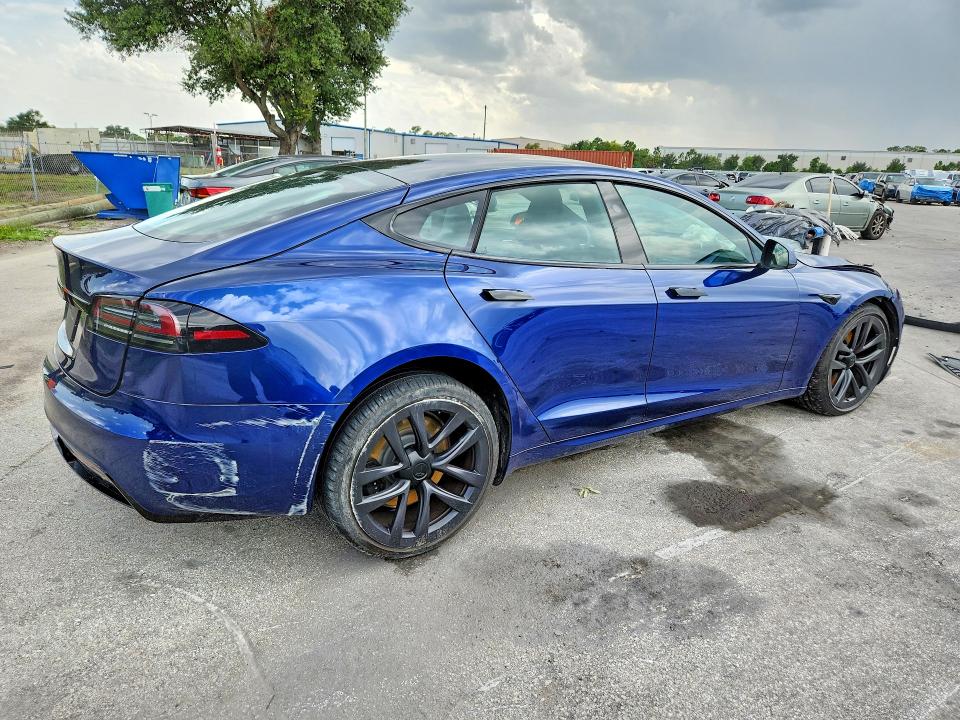 2024 Tesla Model s VIN 5YJSA1E50RF538583 COPART salvage auction — FRONT END, Fl - Certificate Of Destruction, sold $15,500 on 2026-09-01 (photo 3)