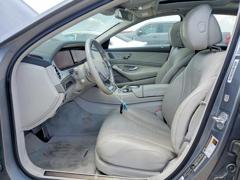 2015 Mercedes-benz S class VIN WDDUG8CB8FA104799 COPART salvage auction — FRONT END, TX - CERTIFICATE OF TITLE, sold $10,700 on 2026-08-04 (photo 7)