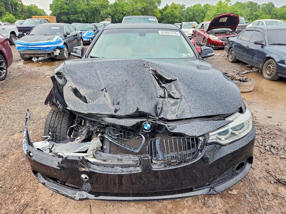 2015 BMW 4er VIN WBA3N9C5XFK247241 COPART salvage auction — FRONT END, Pa - Cert Of Title-W&R=Flood&Recnst, sold $600 on 2026-07-27 (photo 5)