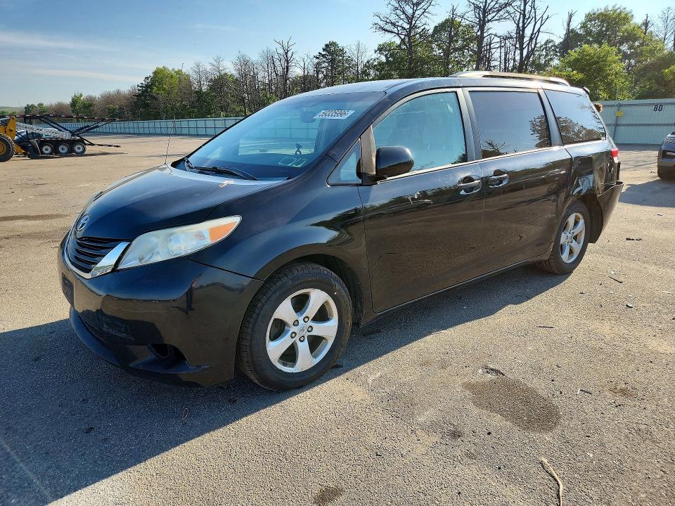 2012 Toyota Sienna VIN 5TDKK3DC0CS245665 COPART salvage auction — REAR END, Ny - Mv-907A Salvage Certificate, sold $3,500 on 2026-07-27 (photo 1)