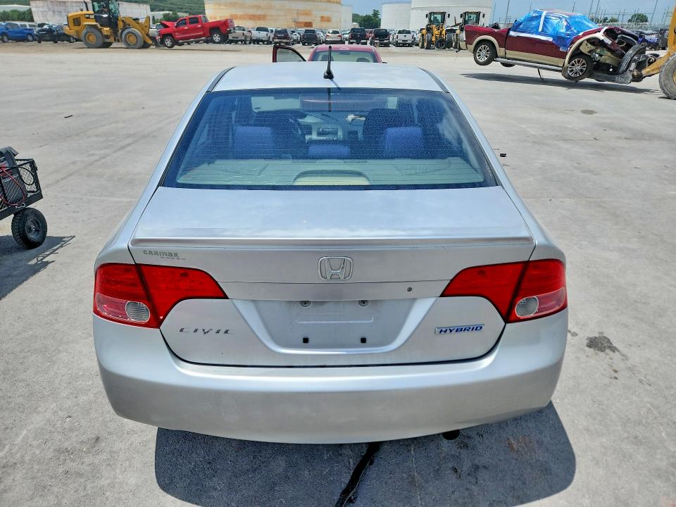 2007 Honda Civic hybrid VIN JHMFA36217S009448 COPART salvage auction — FRONT END, Ok - Cert Of Title-Indian Tribal, sold $300 on 2026-07-24 (photo 6)