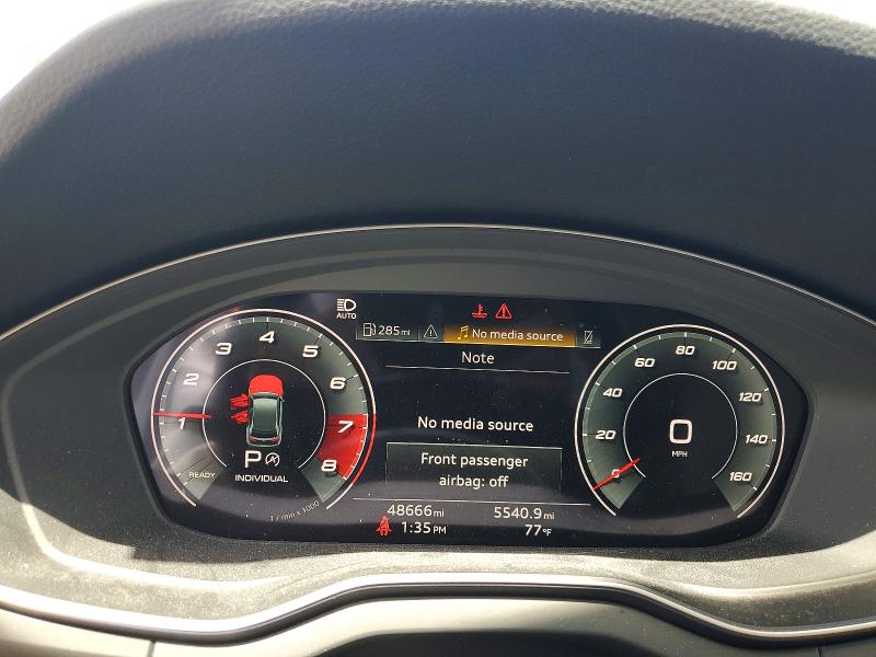 2021 Audi Q5 VIN WA1BAAFY8M2140326 COPART salvage auction — FRONT END, Wa - Bill Of Sale, sold $14,600 on 2026-07-20 (photo 9)