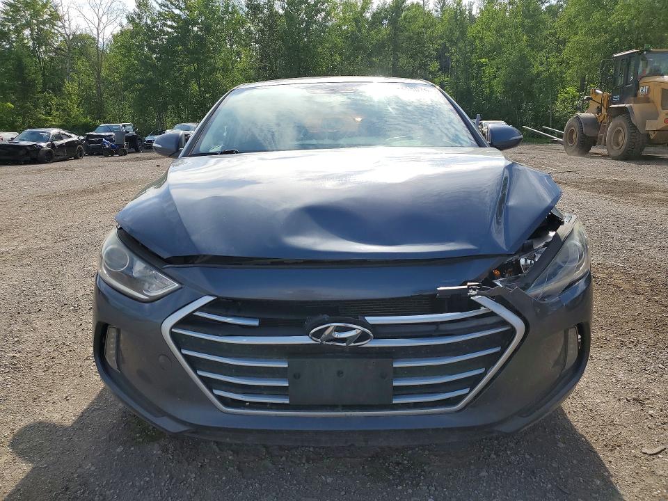 2018 Hyundai Elantra VIN KMHD84LF6JU699870 COPART salvage auction — FRONT END, ON - PERMIT SALVAGE, sold $600 on 2026-07-23 (photo 5)