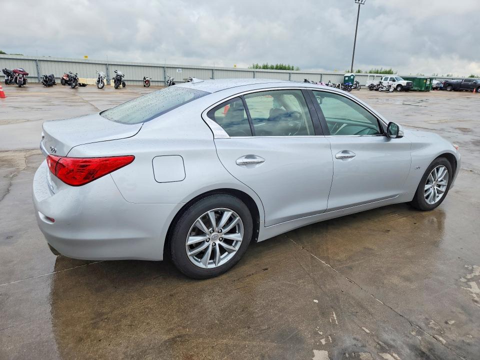 2016 Infiniti Q50 VIN JN1CV7AP4GM200873 COPART salvage auction — FRONT END, TX - SALVAGE VEHICLE TITLE (P), sold $475 on 2026-07-16 (photo 3)