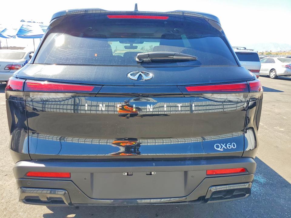 2025 Infiniti Qx60 VIN 5N1AL1FR6SC355792 COPART salvage auction — FRONT END, Ca - Salvage Certificate, sold $16,100 on 2026-07-15 (photo 6)