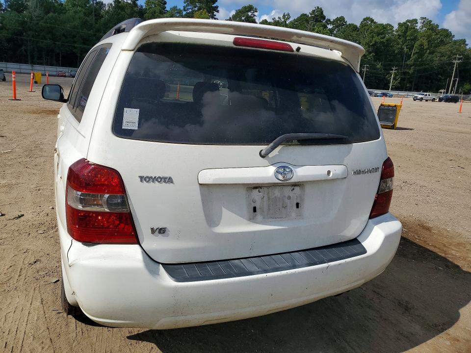 2007 Toyota Highlander VIN JTEGP21A770147659 COPART salvage auction — SIDE, LA - CERTIFICATE OF TITLE, sold $850 on 2026-07-10 (photo 6)
