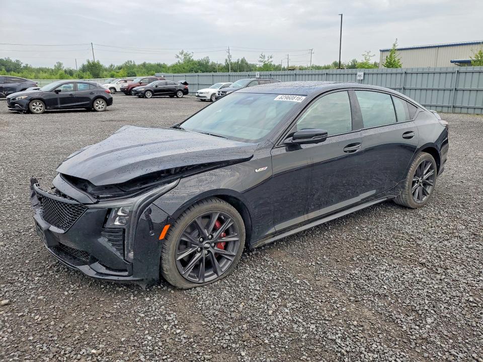 2026 Cadillac Ct5-v VIN 1G6DV5RW5T0108872 COPART salvage auction — FRONT END, ON - PERMIT SALVAGE, sold $9,500 on 2026-09-03 (photo 1)