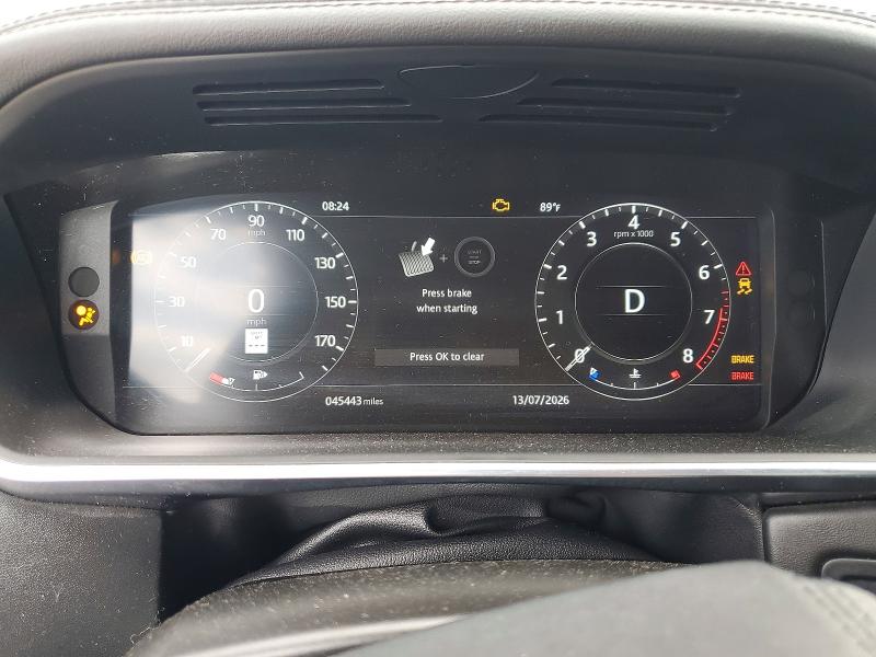 2020 Land rover RANGE ROVER VIN SALGS2SE1LA414957 COPART salvage auction — FRONT END, Ca - Salvage Certificate, sold $6,800 on 2026-08-28 (photo 9)