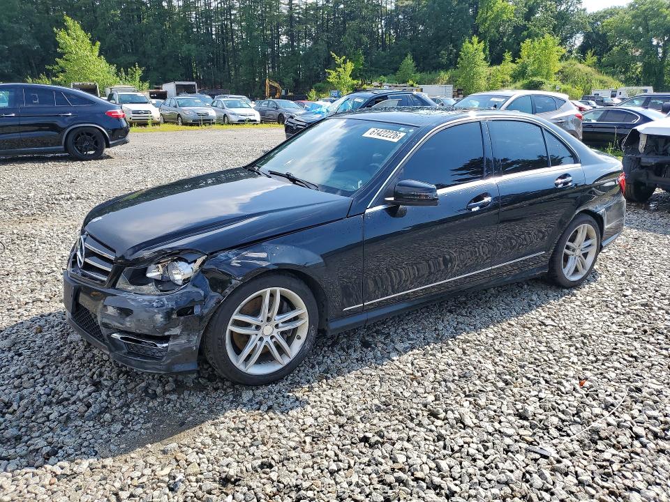 2014 Mercedes-benz C-klasse VIN WDDGF8AB8EA952859 COPART salvage auction — FRONT END, Ct - Cert Of Title-Rebuilt, sold $125 on 2026-07-29 (photo 1)