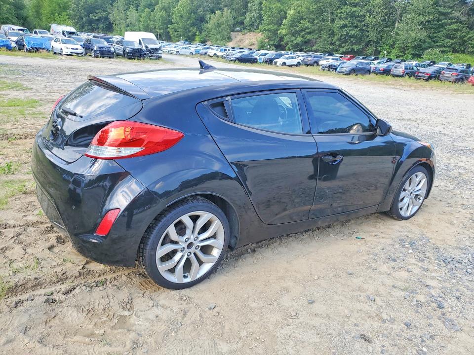 2015 Hyundai Veloster VIN KMHTC6AD1FU232290 COPART salvage auction — MECHANICAL, Ct - Certificate Of Title (P), sold $375 on 2026-07-29 (photo 3)