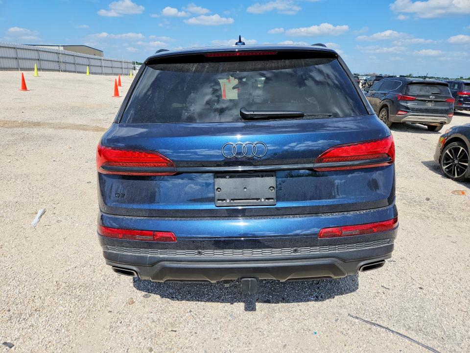 2025 Audi Q7 VIN WA1LVBF75SD014254 COPART salvage auction — FRONT END, Tx - Salvage Vehicle Title, sold $7,000 on 2026-09-10 (photo 6)
