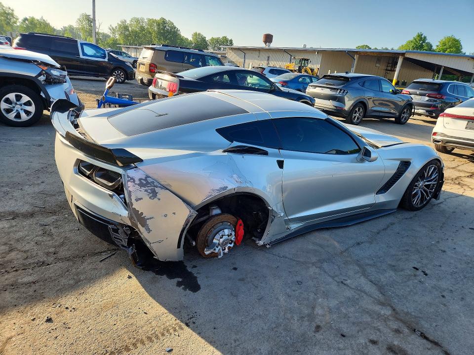 2015 Chevrolet Corvette VIN 1G1YT2D60F5600980 COPART salvage auction — REAR END, NY - MV-907A SALVAGE CERTIFICATE, sold $25,000 on 2026-07-09 (photo 3)