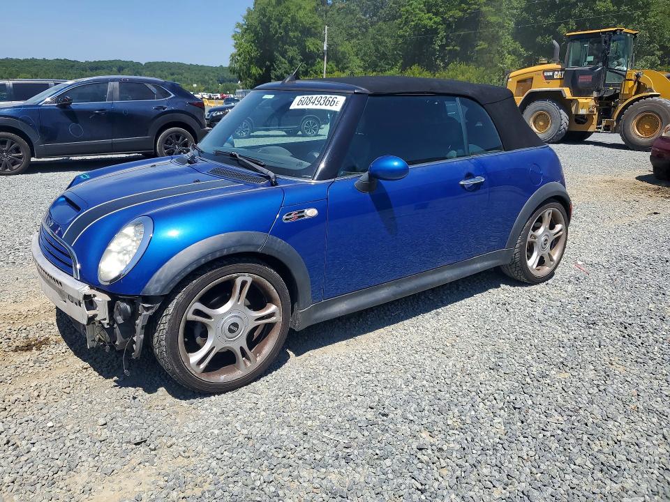 2005 Mini Cooper VIN WMWRH33415TF80638 COPART salvage auction — FRONT END, Nc - Salvage Certificate Of Title, sold $4,100 on 2026-08-20 (photo 1)