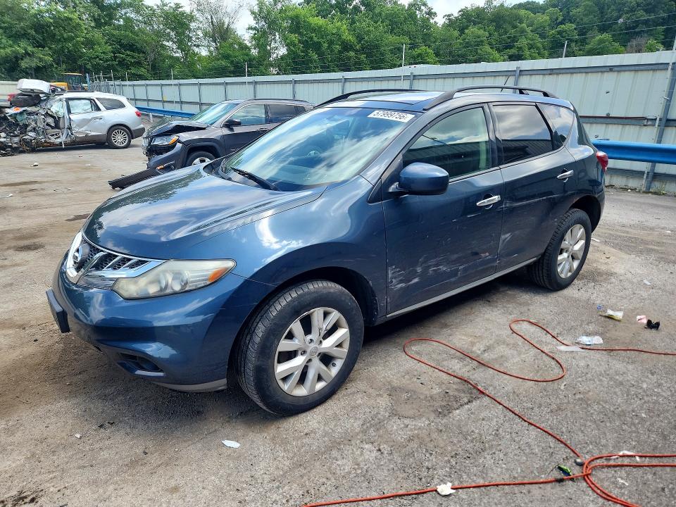 2012 Nissan Murano VIN JN8AZ1MW6CW220232 COPART salvage auction — SIDE, Pa - Certificate Of Salvage, sold $400 on 2026-07-16 (photo 1)