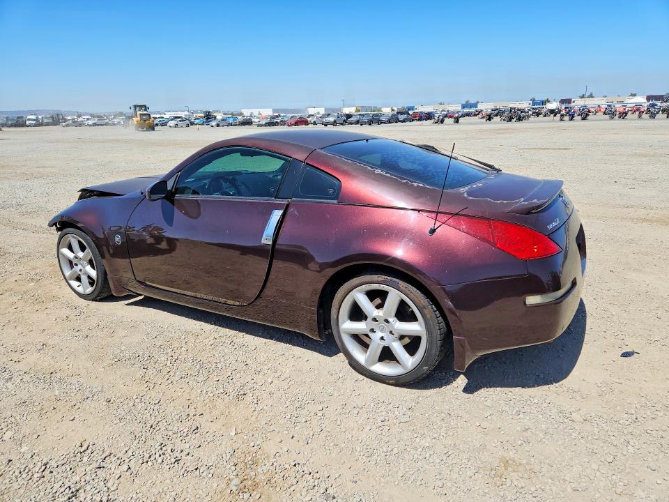 2003 Nissan 350z VIN JN1AZ34D23T112250 COPART salvage auction — FRONT END, CA - SALVAGE CERTIFICATE, sold $1,050 on 2026-07-25 (photo 2)
