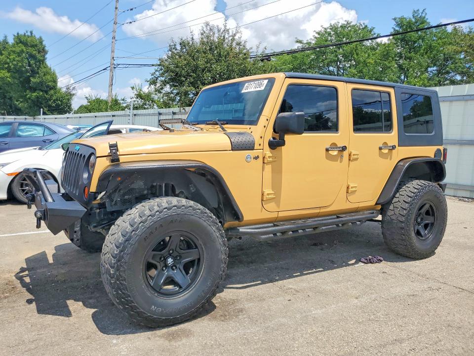2013 Jeep Wrangler unlimited VIN 1C4BJWDG0DL698243 COPART salvage auction — FRONT END, OH - CERT OF TITLE-SALVAGE, sold $7,400 on 2026-07-22 (photo 1)