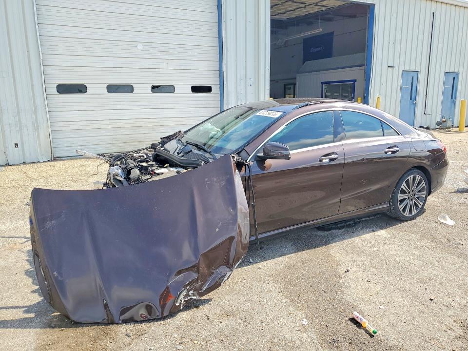 2018 Mercedes-benz Cla-klasse VIN WDDSJ4EB1JN567870 COPART salvage auction — FRONT END, Salvage Title, sold $325 on 2026-08-13 (photo 1)