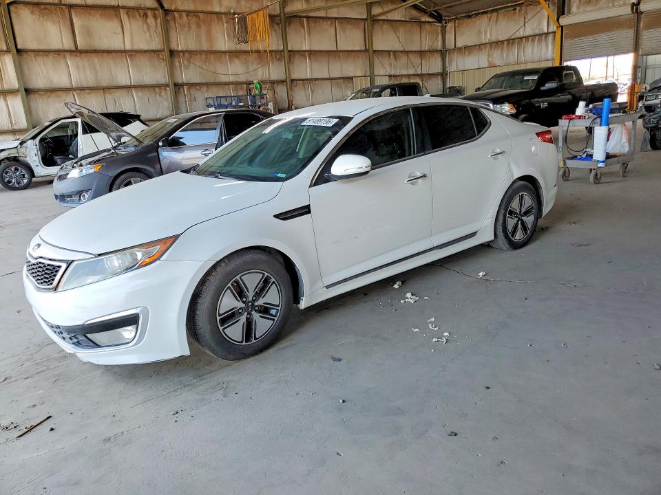 2012 Kia Optima hybrid VIN KNAGM4AD1C5034559 COPART salvage auction — REAR END, Az - Certificate Of Title, sold $500 on 2026-07-29 (photo 1)