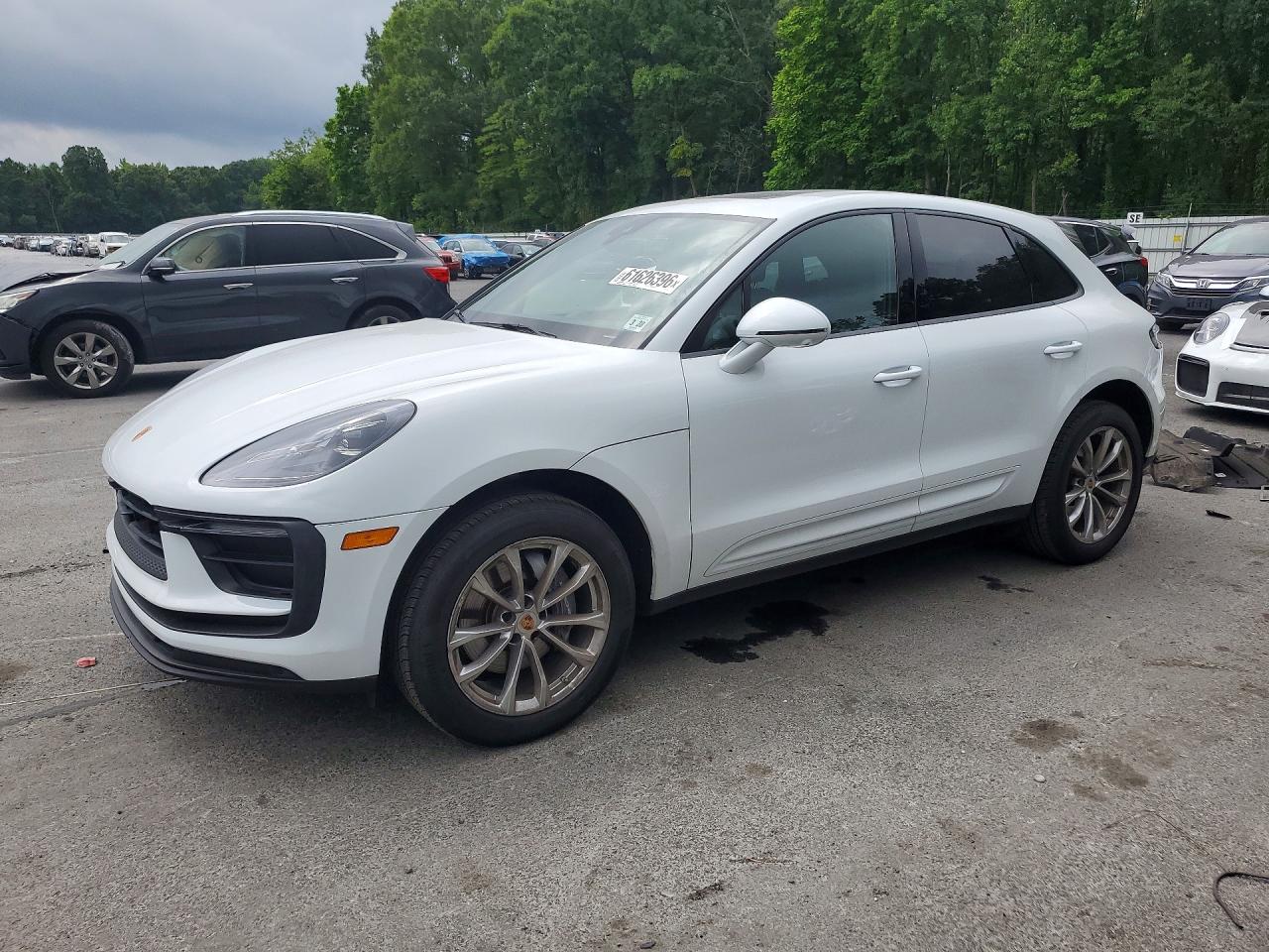 2023 Porsche Macan VIN WP1AA2A58PLB13032 COPART salvage auction — Water/Flood, NJ - CERT OF TITLE-SALVAGE FLOOD, sold $23,800 on 2026-08-13 (photo 1)
