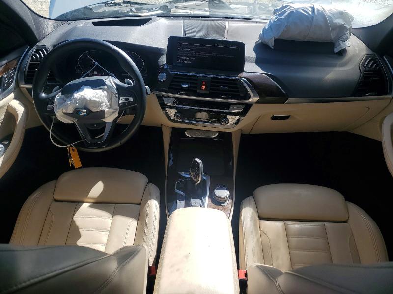 2020 BMW X3 VIN 5UXTY5C01L9B91914 COPART salvage auction — FRONT END, Ca - Salvage Certificate, sold $1,300 on 2026-07-30 (photo 8)