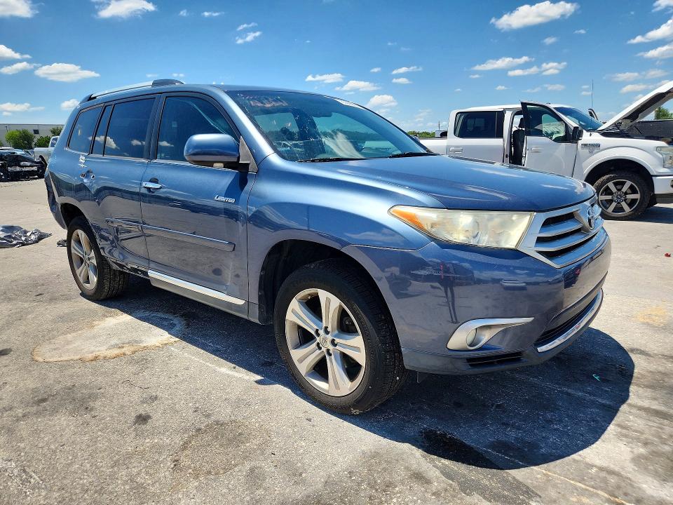 2013 Toyota Highlander VIN 5TDYK3EH5DS126290 COPART salvage auction — REAR END, Fl - Cert Of Title Slvg Rebuildable, sold $6,500 on 2026-07-14 (photo 4)