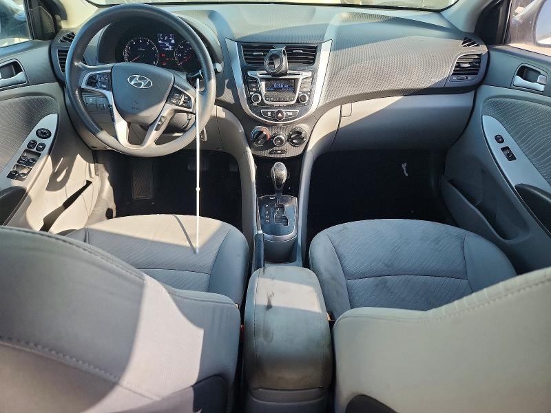 2015 Hyundai Accent VIN KMHCU4AE6FU822138 COPART salvage auction — MECHANICAL, Tx - Salvage Vehicle Title, sold $325 on 2026-07-30 (photo 8)