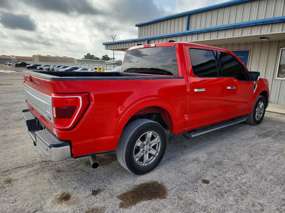2022 Ford F-150 VIN 1FTEW1C54MKE38631 COPART salvage auction — DAMAGE HISTORY, TX - CERTIFICATE OF TITLE, sold $9,900 on 2026-07-29 (photo 3)