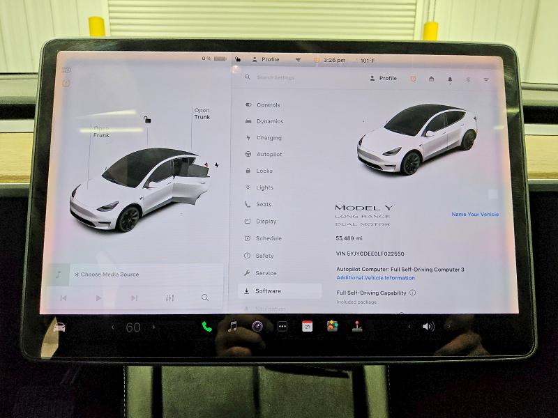 2020 Tesla Model y VIN 5YJYGDEE0LF022550 COPART salvage auction — MINOR DENT/SCRATCHES, Az - Certificate Of Title, sold $20,500 on 2026-07-28 (photo 9)