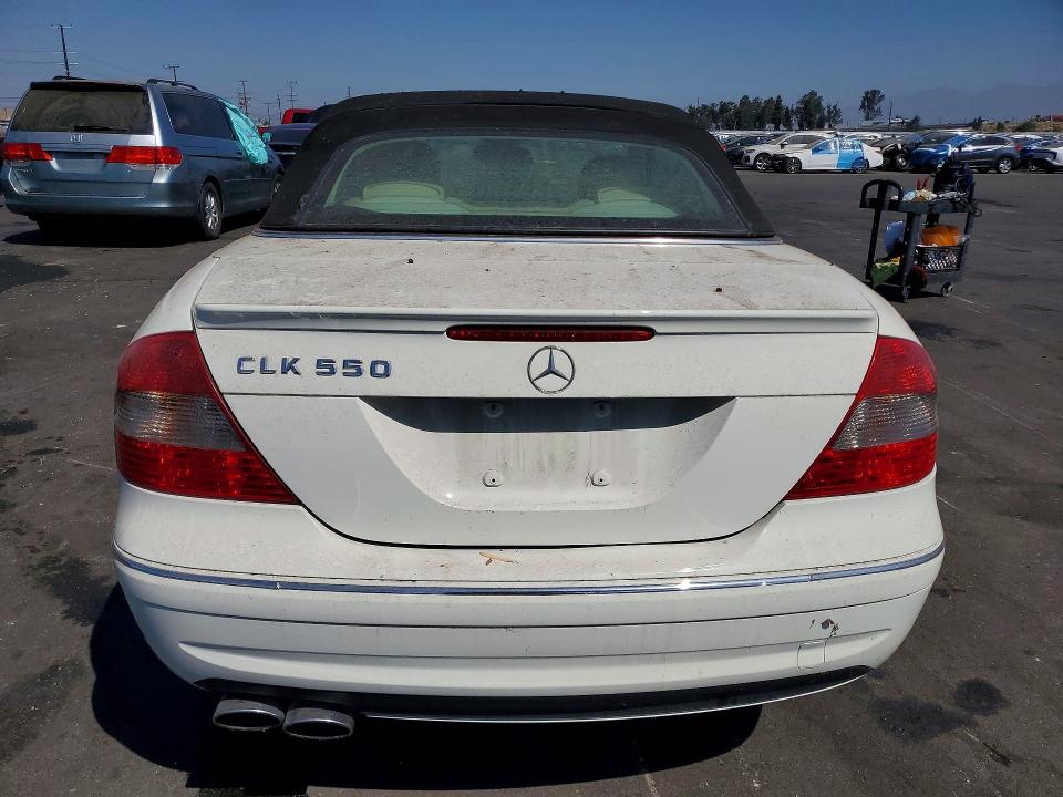 2007 Mercedes-benz Clk-klasse VIN WDBTK72F27T082807 COPART salvage auction — MINOR DENT/SCRATCHES, CA - DIS/DLR/EXP ONLY CLEAN TITLE, sold $650 on 2026-07-22 (photo 6)