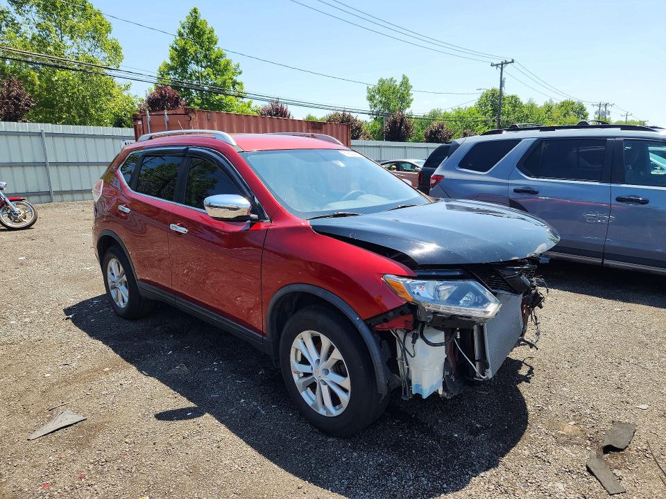 2016 Nissan Rogue VIN KNMAT2MV2GP638474 COPART salvage auction — FRONT END, Ct - Cert Of Title-Salvage, sold $775 on 2026-07-17 (photo 4)