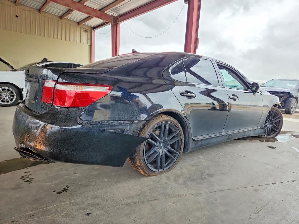 2009 Lexus Ls VIN JTHBL46F895085249 COPART salvage auction — FRONT END, TX - SALVAGE VEHICLE TITLE, sold $725 on 2026-07-30 (photo 3)