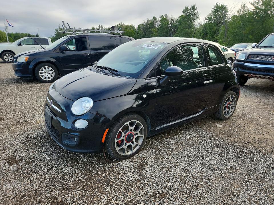 2015 Fiat 500 VIN 3C3CFFBR4FT561943 COPART salvage auction — MINOR DENT/SCRATCHES, On - Permit No Brand - Unfit, sold $550 on 2026-08-05 (photo 1)