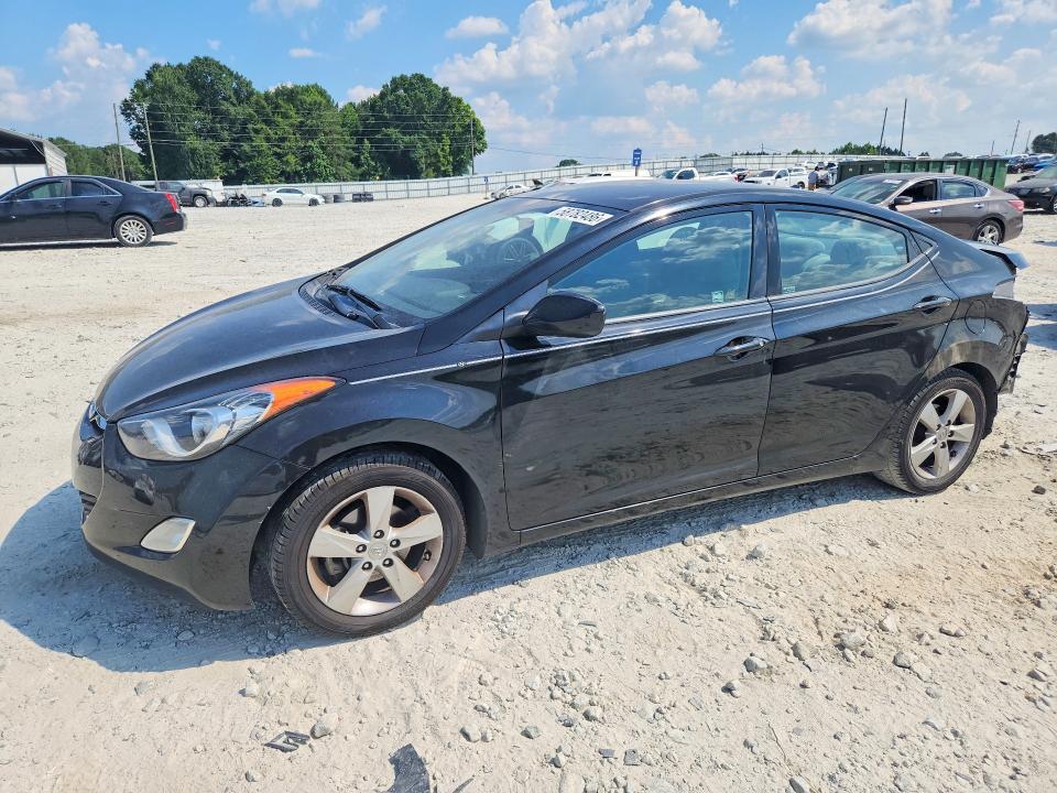 2013 Hyundai Elantra VIN KMHDH4AE3DU838609 COPART salvage auction — REAR END, Ga - Cert Of Title-Salvage, sold $725 on 2026-07-13 (photo 1)
