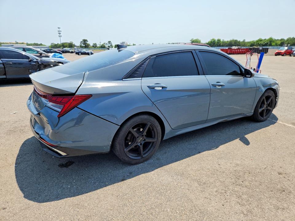 2021 Hyundai VIN KMHLP4AG0MU119821 COPART salvage auction — REAR END, Ny - Mv-907A Salvage Certificate, sold $6,300 on 2026-07-08 (photo 3)