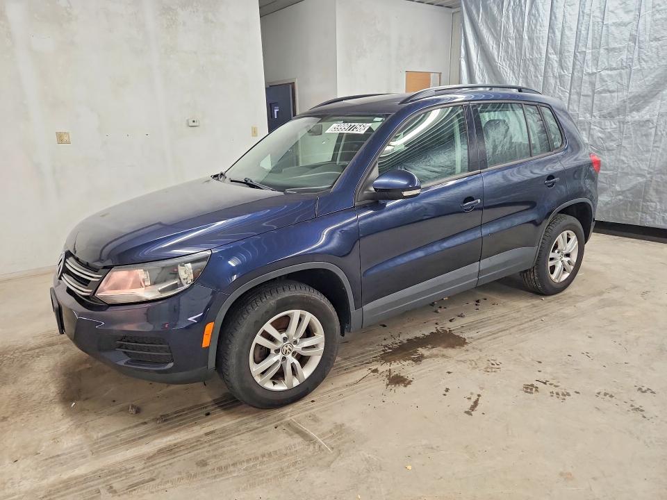 2015 Volkswagen Tiguan VIN WVGAV7AX0FW595475 COPART salvage auction — REAR END, WV - CERTIFICATE OF TITLE, sold $775 on 2026-08-13 (photo 1)