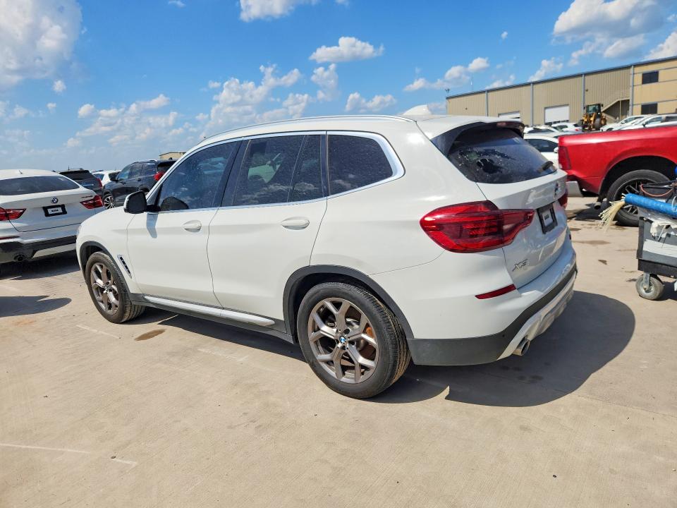 2020 BMW X3 VIN 5UXTY3C08L9B55304 COPART salvage auction — WATER/FLOOD, Tx - Certificate Of Title (P), sold $9,300 on 2026-07-30 (photo 2)