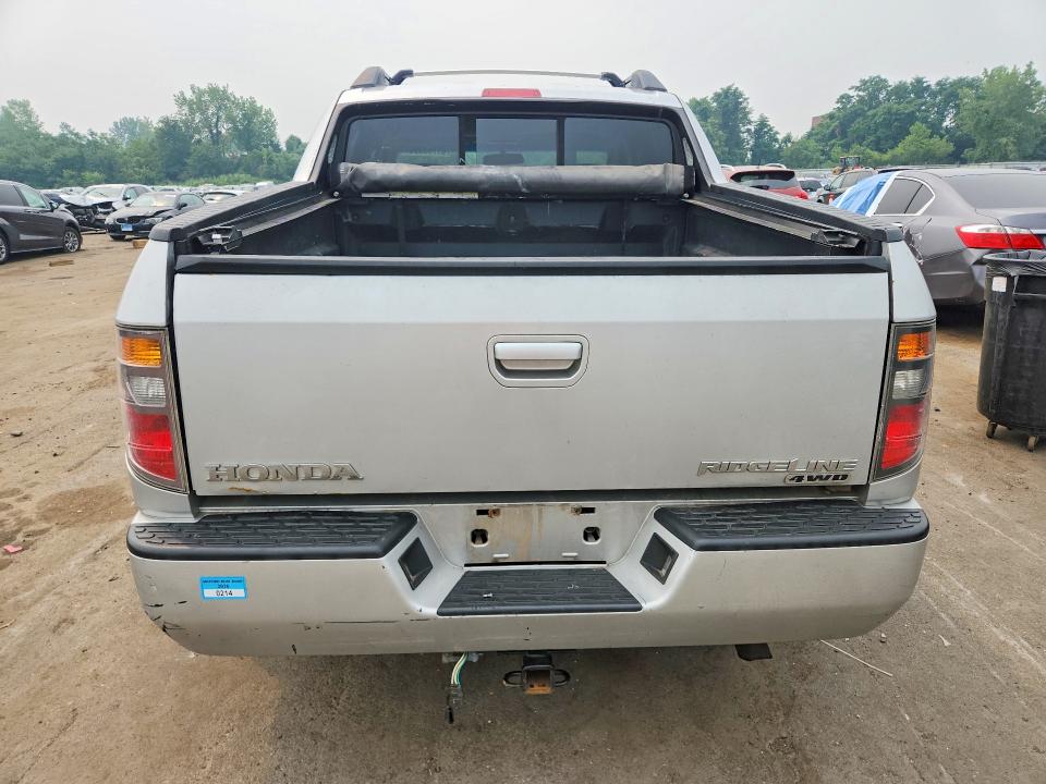 2008 Honda Ridgeline VIN 2HJYK16498H525462 COPART salvage auction — REAR END, Ct - Certificate Of Title, sold $575 on 2026-07-31 (photo 6)