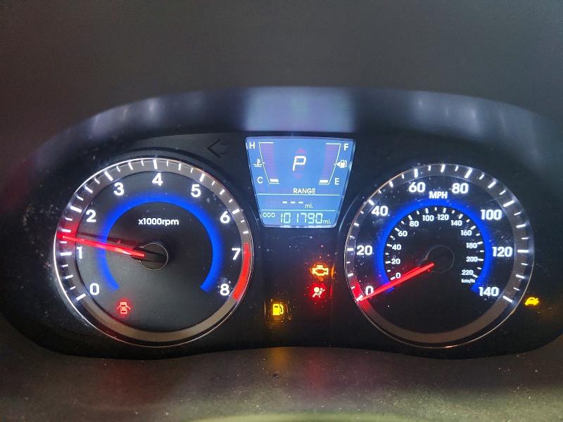 2014 Hyundai Accent VIN KMHCU4AEXEU767806 COPART salvage auction — FRONT END, VA - CERT OF TITLE - SALVAGE, sold $225 on 2026-07-24 (photo 9)