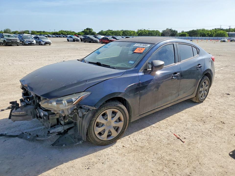 2014 Mazda 3 VIN JM1BM1U71E1211980 COPART salvage auction — FRONT END, Wv - Salvage Certificate (P), sold $450 on 2026-07-30 (photo 1)