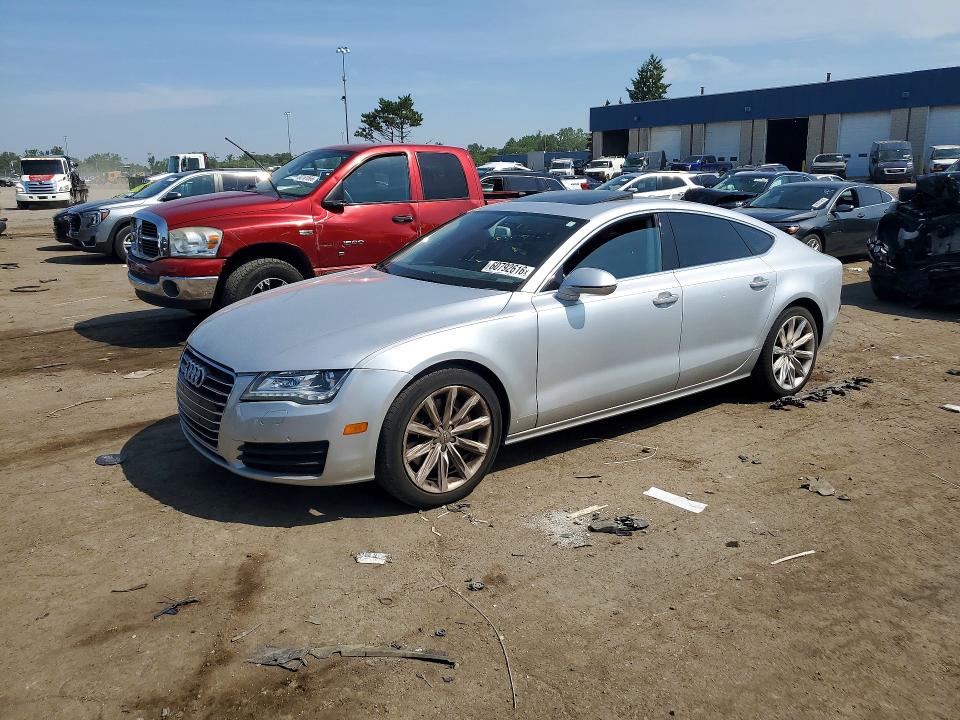 2013 Audi A7 VIN WAUYGAFC6DN056438 COPART salvage auction — WATER/FLOOD, Mi - Certificate Of Title, sold $525 on 2026-07-31 (photo 1)