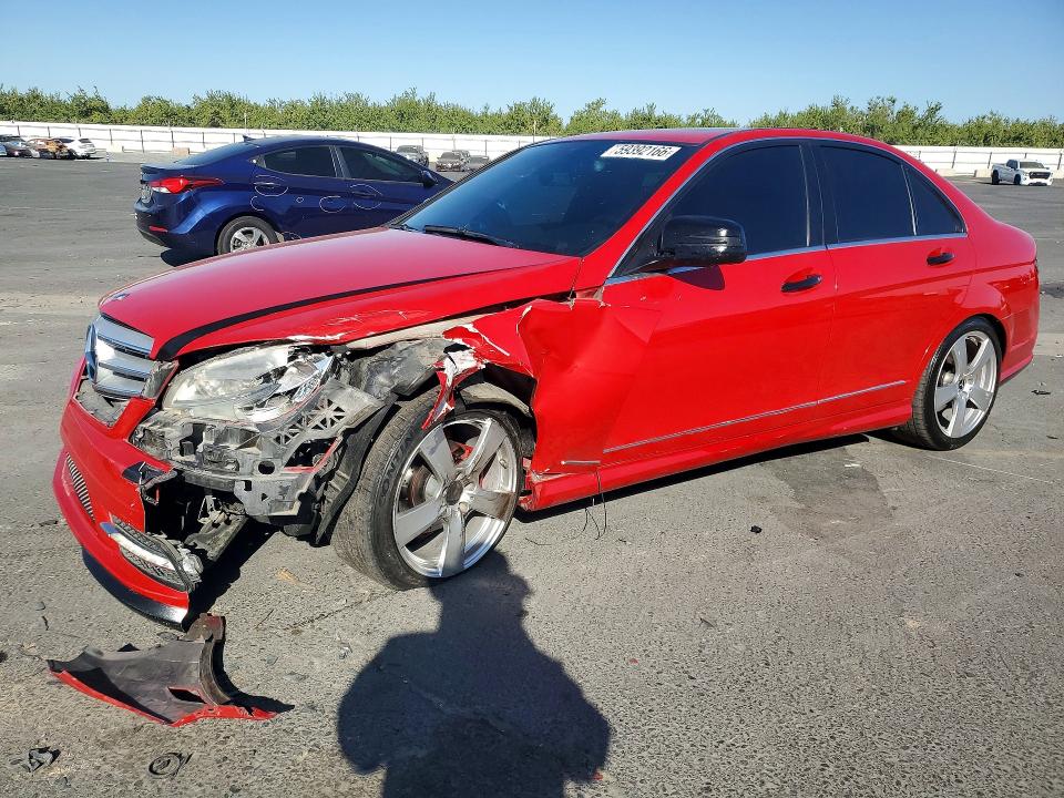 2008 Mercedes-benz C class VIN WDDGF81X88F061912 COPART salvage auction — FRONT END, CA - SALVAGE CERTIFICATE, sold $425 on 2026-07-16 (photo 1)