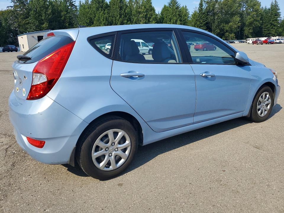 2013 Hyundai Accent VIN KMHCT5AEXDU126226 COPART salvage auction — FRONT END, Wa - Bill Of Sale, sold $2,000 on 2026-07-27 (photo 3)