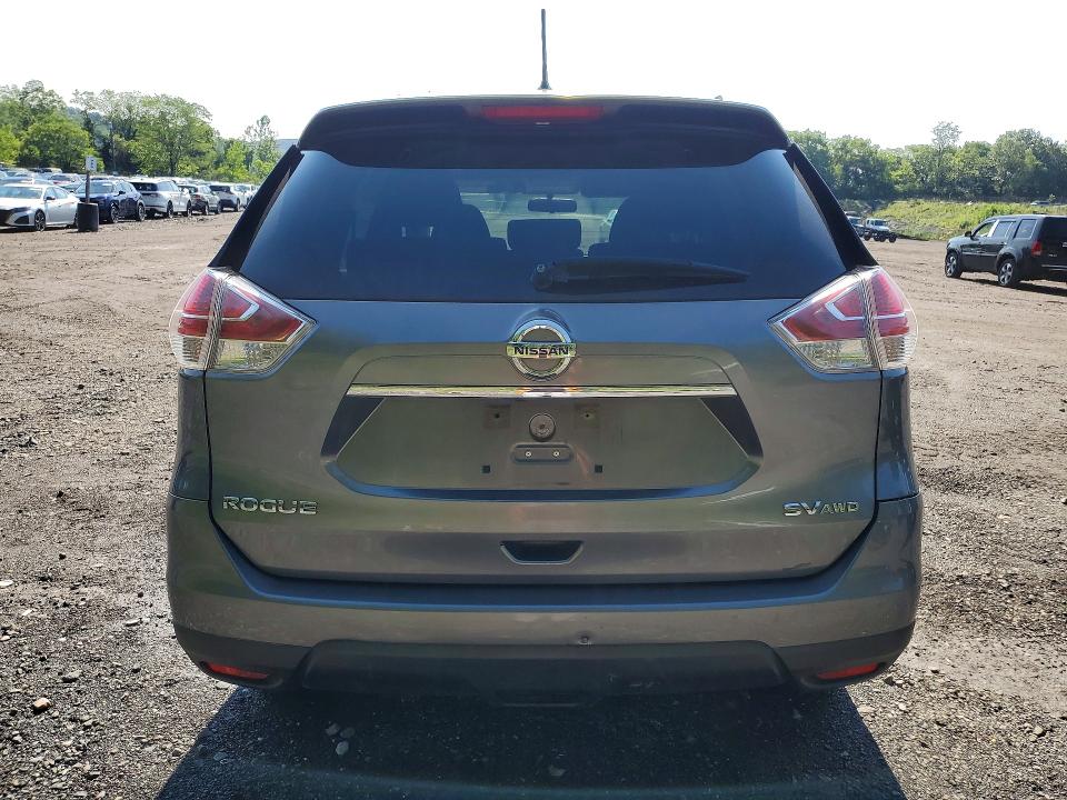 2016 Nissan Rogue VIN KNMAT2MV5GP657357 COPART salvage auction — FRONT END, Ny - Mv-907A Salvage Certificate, sold $475 on 2026-07-16 (photo 6)