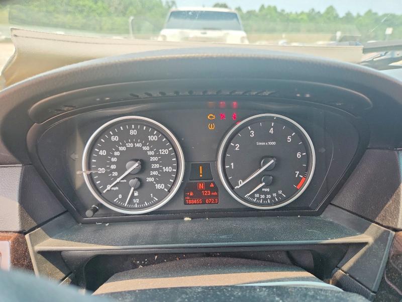 2008 BMW 5er VIN WBANU53538CT10780 COPART salvage auction — FRONT END, Va - Certificate Of Title, sold $425 on 2026-08-03 (photo 9)