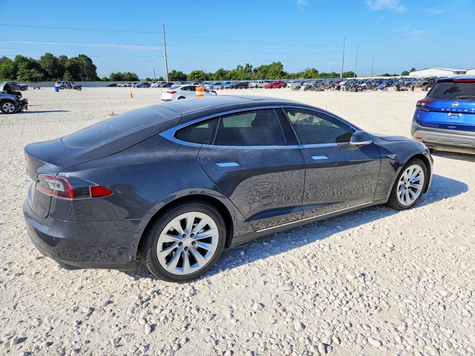 2015 Tesla Model s VIN 5YJSA1E27FF112486 COPART salvage auction — UNDERCARRIAGE, Tx - Certificate Of Title, sold $1,150 on 2026-07-16 (photo 3)