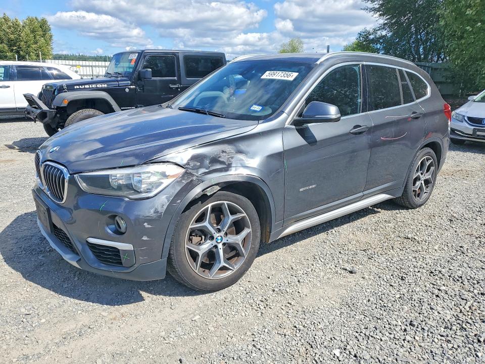 2018 BMW X1 VIN WBXHU7C38J5H43652 COPART salvage auction — FRONT END, Wa - Bill Of Sale, sold $3,000 on 2026-07-20 (photo 1)